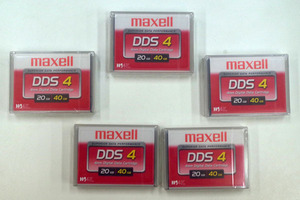 ★未開封・未使用品★ maxell/DDS4 4mmデジタルデータカートリッジ (20GB/40GB)/5個1セット 60009S