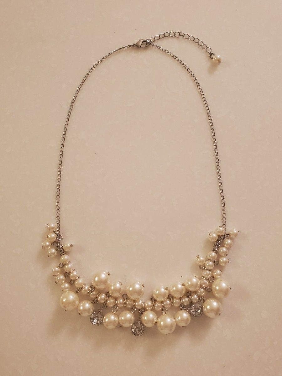 超人気新品アクセサリー707】K18 パールネックレス アコヤ真珠 デザインネックレス