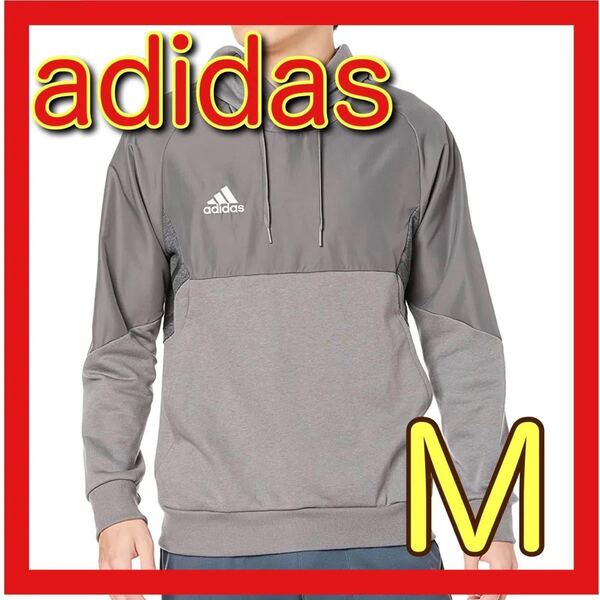 アディダスサッカー スウェット M adidas グレー パーカー SDGズ アディダスメンズ