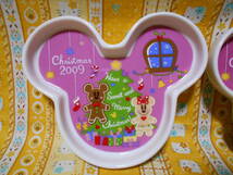 ♪ディズニー美品東京ディズニーリゾートクリスマス2009陶器製ミッキーマウス型プレート皿＆カップペアセットミッキーマウス＆ミニーマウス_画像2