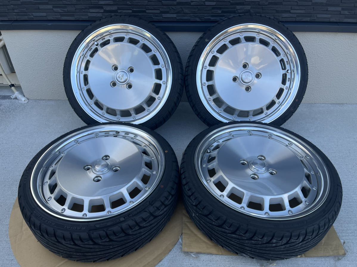 最高品質の RS DP CUP MONOBLOCK 16インチ 6.5J 38 4-100 スモーク