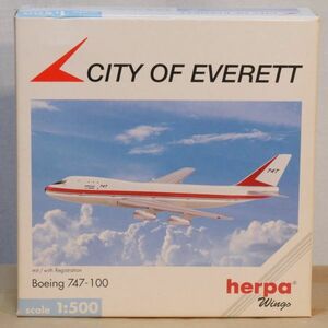 herpa Wings Boeing ボーイング 747 1/500 City of Everett