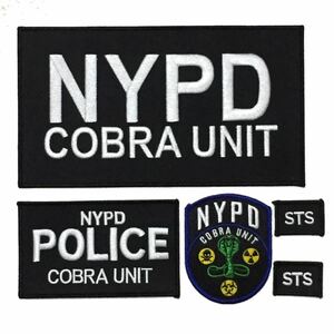 NYPD ニューヨーク市警 コブラユニット ワッペン ５枚セット