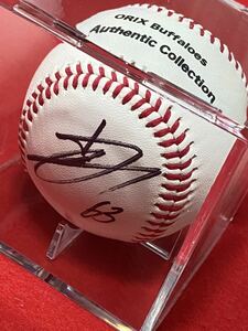 ORIX Orix 63 mountain .. one . autograph autograph authentic collection ball in the case 