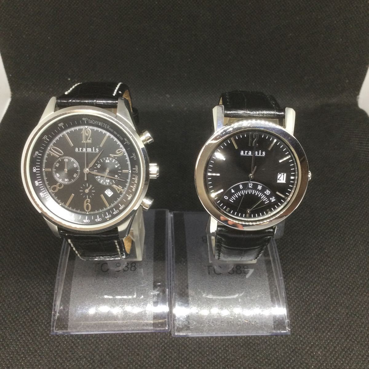 高額売筋】 不稼働品 箱有 aramis クオーツ ダイバー ムーンフェイズ