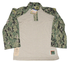 米軍 USN NWU FROG コンバットシャツ TYPE3 AOR2 M/R (Y)