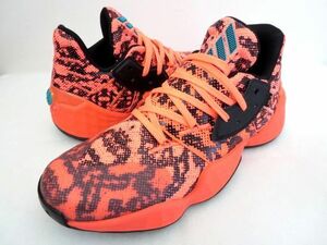 アディダスADIDAS ジェームスハーデンシグネチャーモデルバスケットボールシューズHARDEN vol.4バッシュ28.5 シグナルコーラル