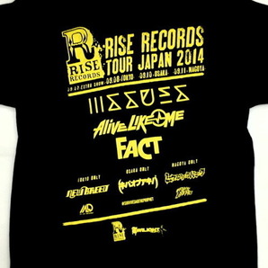 即決◆ISSUES ALIVE LIKE ME FACT◆RISE RECORDS TOUR JAPAN 2014◆公式 Tシャツ 黒／Ｍサイズ◆新品の画像3