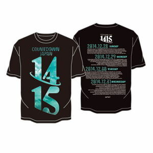 即決◆COUNTDOWN JAPAN 14/15 ＜新品＞公式Ｔシャツ ロゴ 黒 ◆マキシマム ザ ホルモン、真心ブラザーズ、NICO Touches the Walls、星野 源