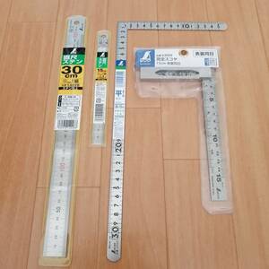 工具 シンワ 12325 30cm 差し金 直尺ステン 15cm 30cm 完全スコヤ　新品