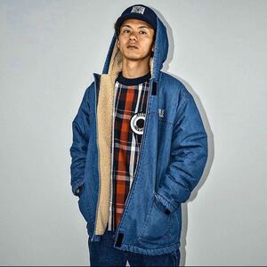 最安値　example denim boa JACKET