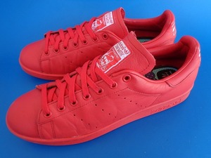 11829■美品 14年製 PHARRELL WILLIAMS ADIDAS STAN SMITH SOLID PACK RED B25385 28.5 アディダス スタンスミス ファレル 赤