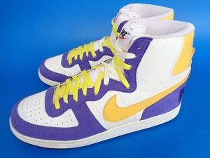 11887■美品 09年製 NIKE TERMINATOR HIGH BASIC ND ナイキ ターミネーター ハイ ベイシック 27 cm 336617-101 白 紫 黄