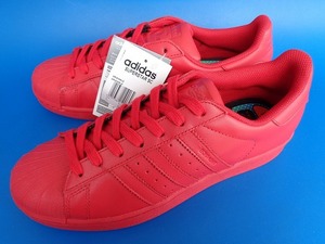 11946■新品 デッド 15年製 adidas Originals Pharrell Williams Superstar S41833 アディダス スーパースター ファレル 赤 レッド 26 cm