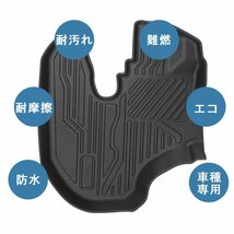 【3Dフロアマット/車種専用設計】★ダイハツ ハイゼットトラック S200/S210★立体形状でフロアにフィット/簡単水洗い (HN07D1201)_画像8