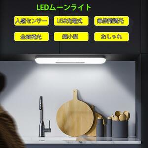 LED ナイトライト ムーンライト 人感センサー 無段調光 子供部屋 おしゃれ ベッドサイド USB充電 出産祝い 誕生日プレゼント 授乳ライト