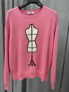 Moschino (Moskino) Torso Pattern Cashimi Animit Sweater 40