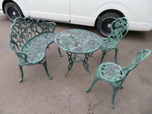 **[ pickup limitation ] garden table chair set small ... shipping un- possible **