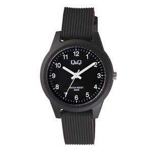 シチズン 腕時計 アナログ 日本製ムーブメント 10気圧防水 ウレタンベルト ブラック 男女兼用 V01A-017VK/6264/送料無料