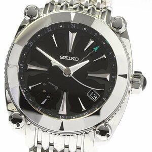 ☆良品【SEIKO】セイコー ガランテ GMT デイト SBLA051/5R66-0AN0 スプリングドライブ メンズ_712659【ev20】