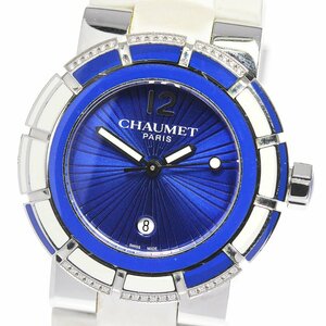 【Chaumet】ショーメ クラスワン ダイヤベゼル デイト W83886-001 クォーツ レディース_703367【ev20】