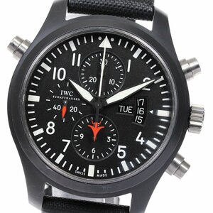 【IWC SCHAFFHAUSEN】IWC パイロットウォッチ トップガン ラトラパンテ クロノグラフ IW379901 自動巻き メンズ_703691