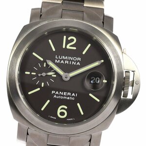 ★箱・保証書付き【PANERAI】パネライ ルミノールマリーナ デイト スモールセコンド PAM00279 自動巻き メンズ_702206【ev20】