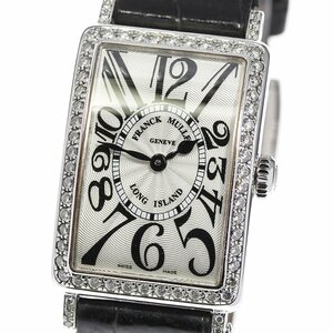 ☆訳あり★箱・保証書付き【FRANCK MULLER】フランクミュラー ロングアイランド ダイヤベゼル 902QZD1R クォーツ レディース_710674