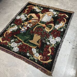 クリスマス サンタクロース ビンテージラグ 154x131