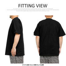 【新品】 3XL ブラック 半袖 Tシャツ メンズ 大きいサイズ スーパー ヘビーウェイト 厚手 7.4オンス 無地 クルーネック カットソー_画像5