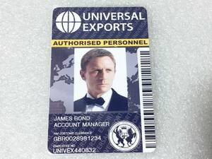 * America popular Spy series movie drama goods 007je-m trousers do Daniel k Ray g san universal export ID card *