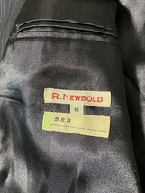 美品☆【90s R.NEWBOLD by Paul Smith】ヴィンテージ ストライプスーツセットアップ テーラードジャケット パンツ M アールニューボールド_画像7