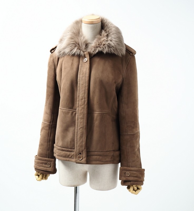 ◇MADE IN SPAIN◇本毛皮ムートンジャケット◇ - greatriverarts.com
