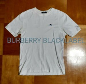 バーバリーブラックレーベル　Tシャツ M BURBERRYBLACKLABEL　白