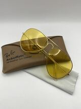 RayBan ボシュロム B&L USA製 ティアドロップ Ambermatic レイバン　サングラス 希少　62／14_画像2