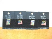 ☆Statue　of　Liberty　Pin　Collection☆ピンバッチ　４個セット_画像1