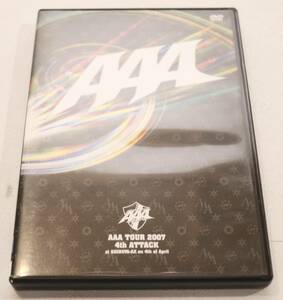 AAA TOUR 2007 4th ATTACK at SHIBUYA-AX on 4th of April DVD トリプルエー