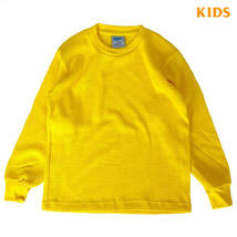 SHAKA WEAR シャカウエア　キッズ サーマル ロングスリーブ Tシャツ イエロー　KIDS XS（110-120）サイズ 8oz KIDS THERMAL 子供用 長袖_画像1