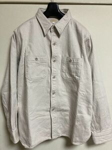 GOWEST BASIC WORK SHIRTS ゴーウエスト ベーシックワークシャツLサイズ natural ナチュラル