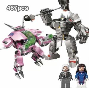 翌日発送　オーバーウォッチ　ラインハルト D.VA ミニフィグ LEGO 互換 ミニフィギュア レゴ　互換　hk1