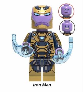 1体 アイアンマンx サノス マーベル アベンジャーズ　ミニフィグ LEGO 互換 ミニフィギュア h sd