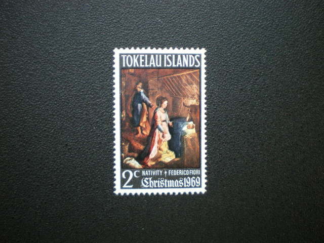 Publicado por Islas Tokelau Federico Fiori Pintura Natividad/Sello de Navidad 1a Clase Completa NH Sin Usar, antiguo, recopilación, estampilla, tarjeta postal, Oceanía