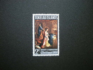 Art hand Auction Published by Tokelau Islands Federico Fiori Painting Nativity/Christmas Stamp 1st Class Complete NH Unused, antique, collection, stamp, postcard, Oceania