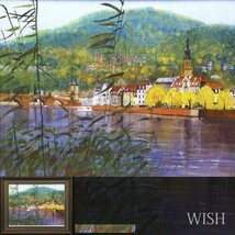 【WISH】サイン有「ハイデルベルク」水彩 15号 大作 ドイツ町風景 #22113084_画像1