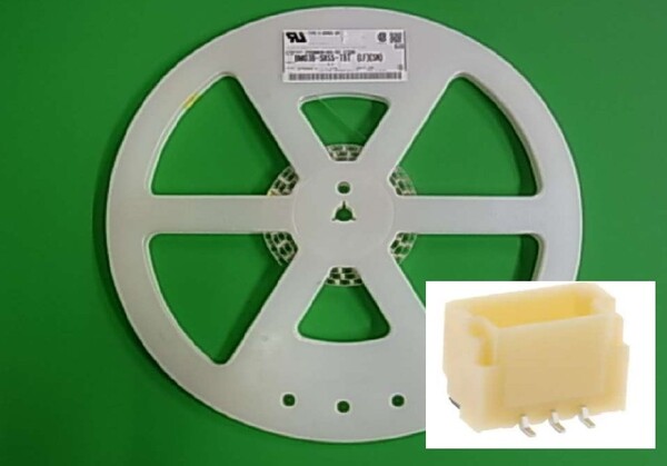 BM03B-SRSS-TBT(LF)(SN) 日本圧着端子製 チップ1mmピッチ縦3Pコネクター 約1500個(2巻 1459個+61個)