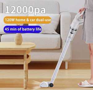  cordless vacuum cleaner white rechargeable 