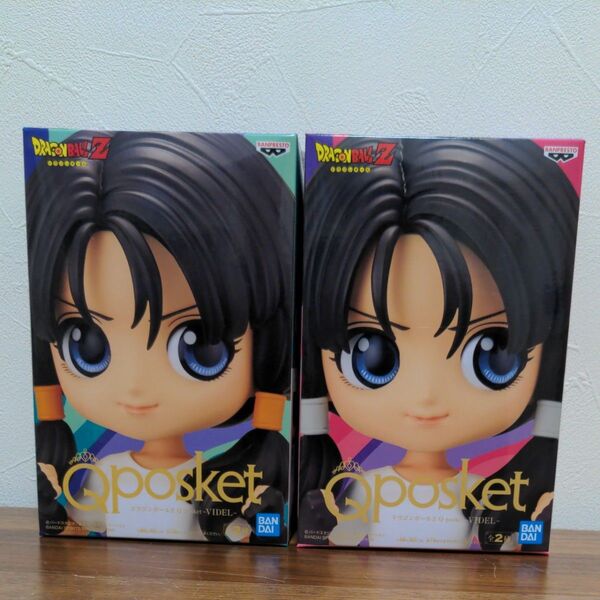 ドラゴンボールZ フィギュア Qposket ビーデル ABカラー 2点セット