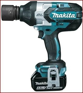 マキタ(Makita) 充電式インパクトレンチ 18V6Ah バッテリ2本・充電器・ケース付 TW1001DRGX