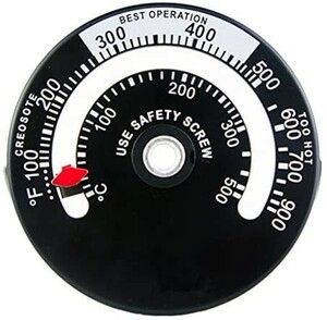 Tomerry マグネット式 ストーブ温度計 薪ストーブ ピザ窯 0度～500度まで計測