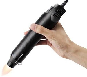 Anesty ヒートガン 小型 300W ヒートがん 急速加温 200℃ ホットエアガン 超軽量 DIYに最適